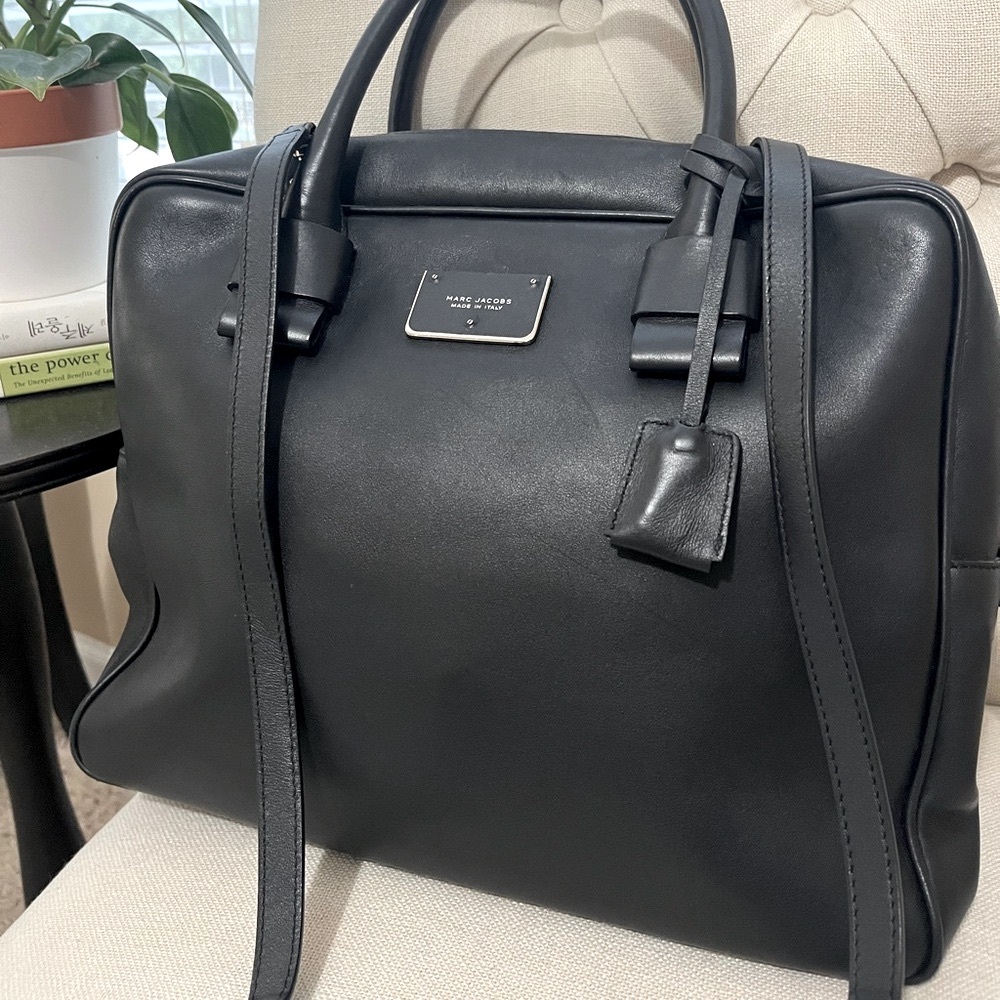 Authentic Marc Jacobs Black Leather Satchel